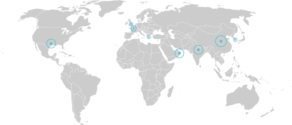 Distributed Project Team Global Map